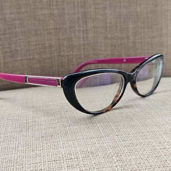 Marc by Marc Jacobs Women Eyeglasses Frame Pink/Tortoise Brown Glasses Frame - Picture 1 of 12